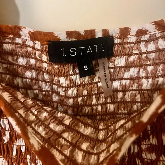 1State Puff Sleeve Cheetah print mini dress - Picture 4 of 4